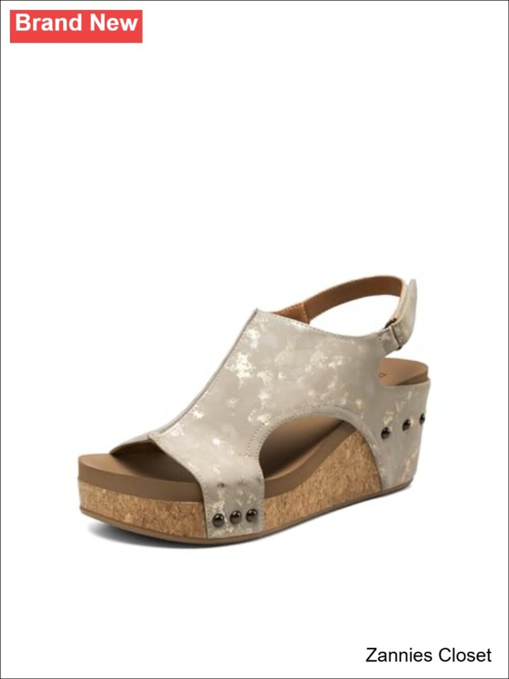 ✨Peep-Toe Platform Wedge Sandals Faux Leather Slingback